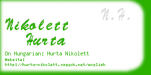 nikolett hurta business card